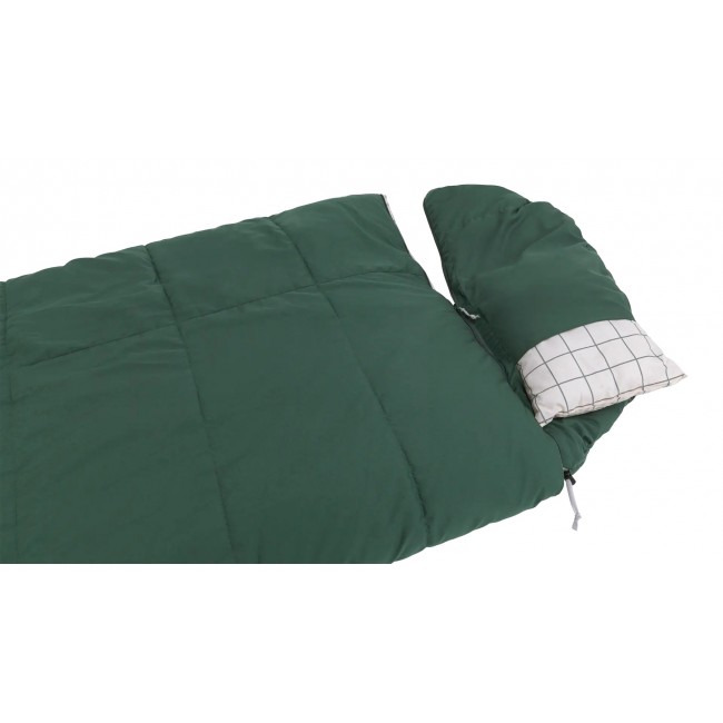 Outwell Camper Prime Adult Semi-rectangular sleeping bag Cotton, Polyester Green