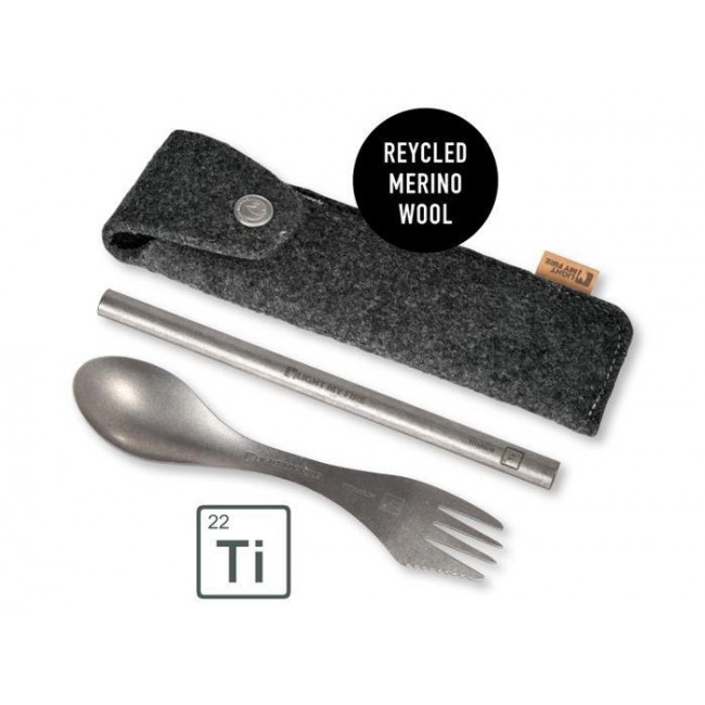 Travel Cutlery in Case Spork & Straw Kit
