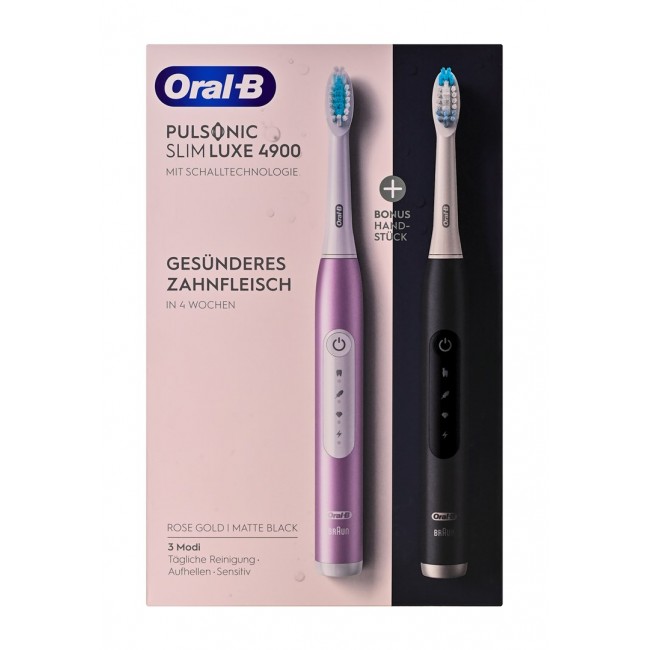 BRAUN Pulsonic Slim Luxe Brush 4900 silv/rose gold BRAUN Pulsonic Slim Luxe Brush 4900 silv/rose gold