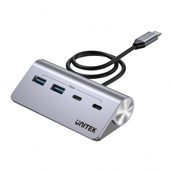 UNITEK H1337AGY01 interface hub USB 3.2 Gen 1 (3.1 Gen 1) Type-C 5000 Mbit/s Grey