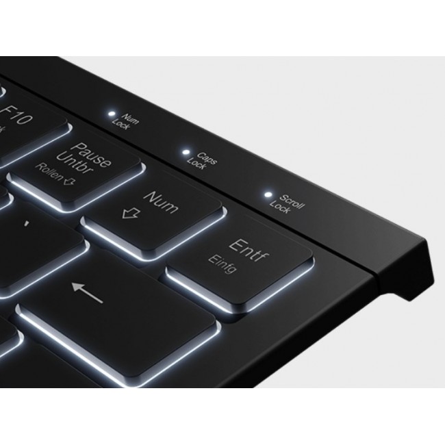KeySonic KSK-5010ELC (DE) keyboard Home USB QWERTZ German Black