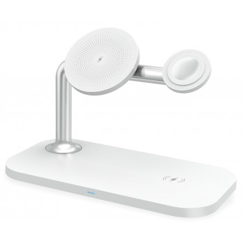 RealPower ChargeAIR Mag Headphones, Smartphone, Smartwatch White USB Wireless charging Indoor
