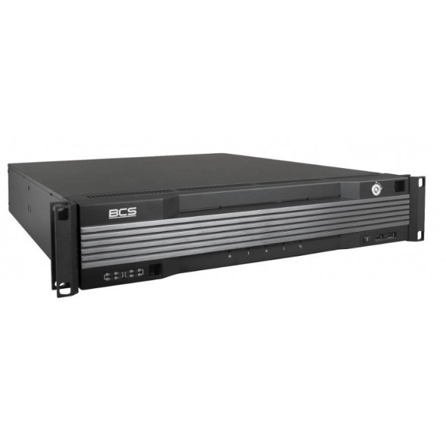 BCS BCS-U-NVR6408R-A-4K(2X12TB) 2U Black