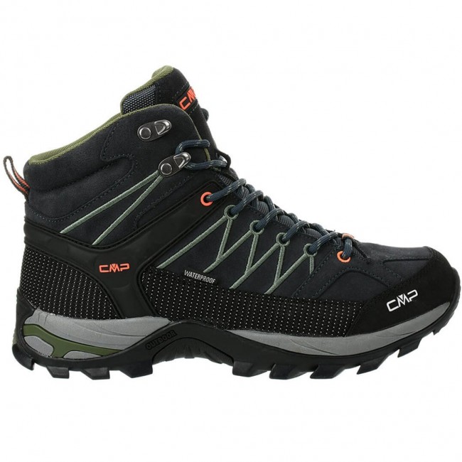 Men's Hiking Boots CMP Rigel Mid WP gray-green 3Q1294751UG Men's Hiking Boots CMP Rigel Mid WP gray-green 3Q1294751UG
