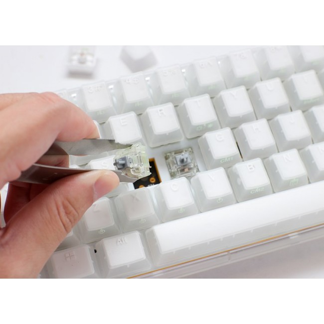 Ducky One 3 Aura White SF keyboard Gaming USB QWERTY US International Ducky One 3 Aura White SF keyboard Gaming USB QWERTY US International