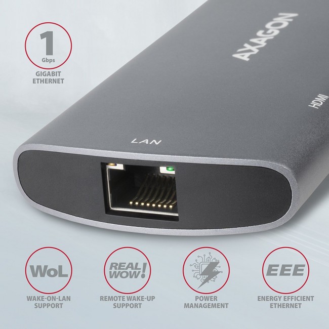 AXAGON HMC-6M2, USB 3.2 Gen 1 hub, por AXAGON HMC-6M2, USB 3.2 Gen 1 hub, por