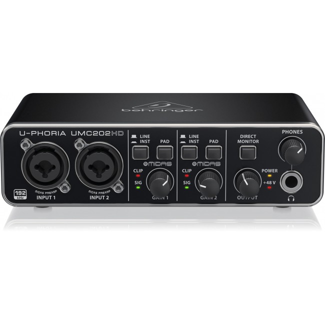 Behringer UMC202HD recording audio interface Behringer UMC202HD recording audio interface