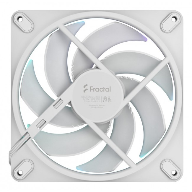 Fractal Design Momentum 14 RGB Computer case Fan 14 cm White 1 pc(s) Fractal Design Momentum 14 RGB Computer case Fan 14 cm White 1 pc(s)