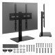 Maclean universal TV stand, for RTV cabinet, stand, max. 35 kg, 20 degree rotation, for 32-55