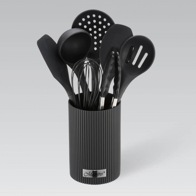 Kitchen utensils MAESTRO MR-1542-BLACK 8 elements Black Kitchen utensils MAESTRO MR-1542-BLACK 8 elements Black
