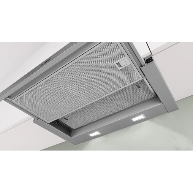 Bosch Serie 2 DFM064W55 cooker hood Semi built-in (pull out) Metallic, Silver 394 m /h