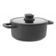 BergHOFF 3950593 soup pot 4.4 L Black Aluminium, Glass, Silicone