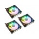 Kolink UMBRA X 120mm PWM ARGB TRIPLE PACK Processor Fan 12 cm Black, White 3 pc(s)