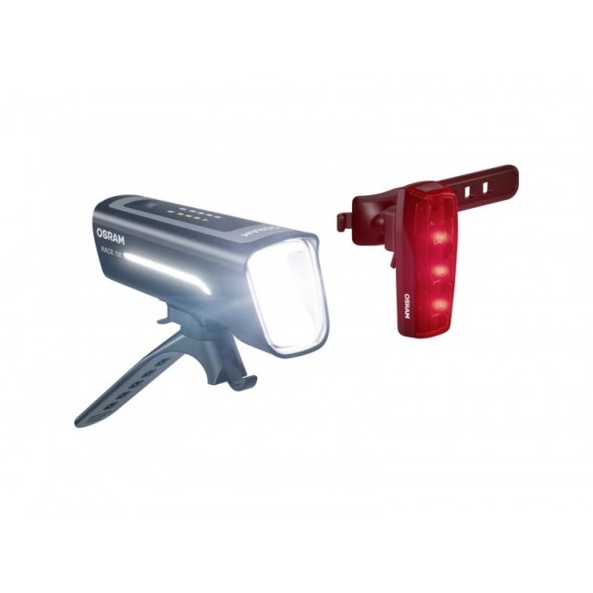 Bike Lamp LEDs BIKE RACE, light color: white/red