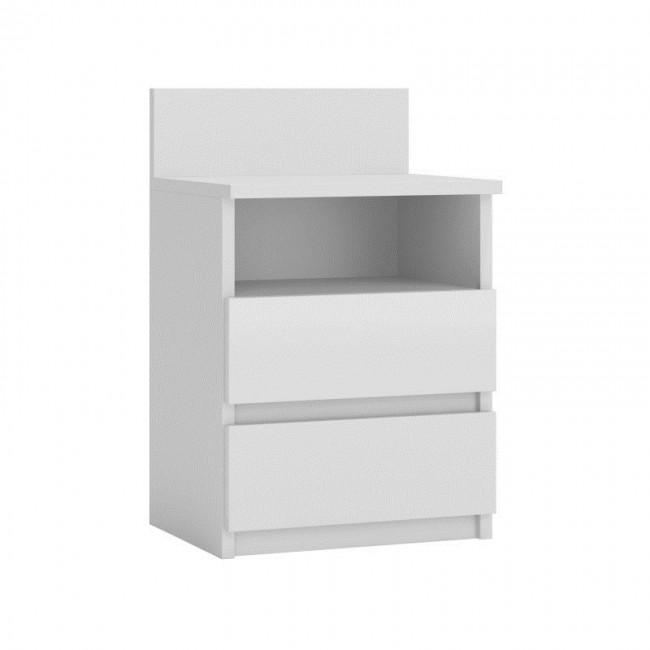 Topeshop M1 BIEL MAT nightstand/bedside table 2 drawer(s) White Topeshop M1 BIEL MAT nightstand/bedside table 2 drawer(s) White