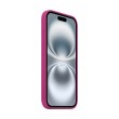 Silicone Apple iPhone16 Case w/ MagSafe - Fuchsia