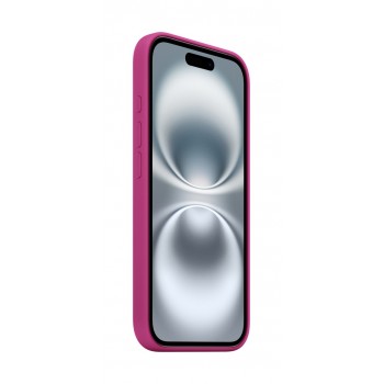 Silicone Apple iPhone16 Case w/ MagSafe - Fuchsia