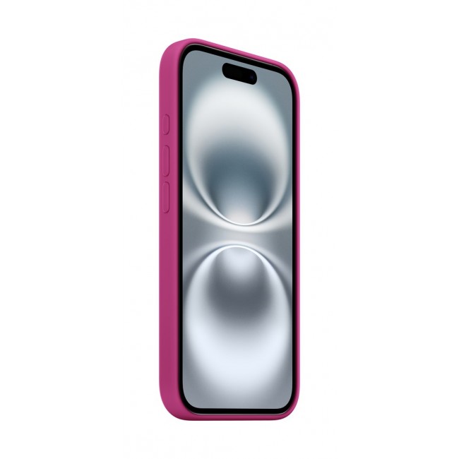 Silicone Apple iPhone16 Case w/ MagSafe - Fuchsia