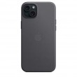 Apple iPhone 15 Plus FineWoven Case with MagSafe - Black Apple iPhone 15 Plus FineWoven Case with MagSafe - Black