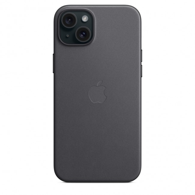 Apple iPhone 15 Plus FineWoven Case with MagSafe - Black Apple iPhone 15 Plus FineWoven Case with MagSafe - Black
