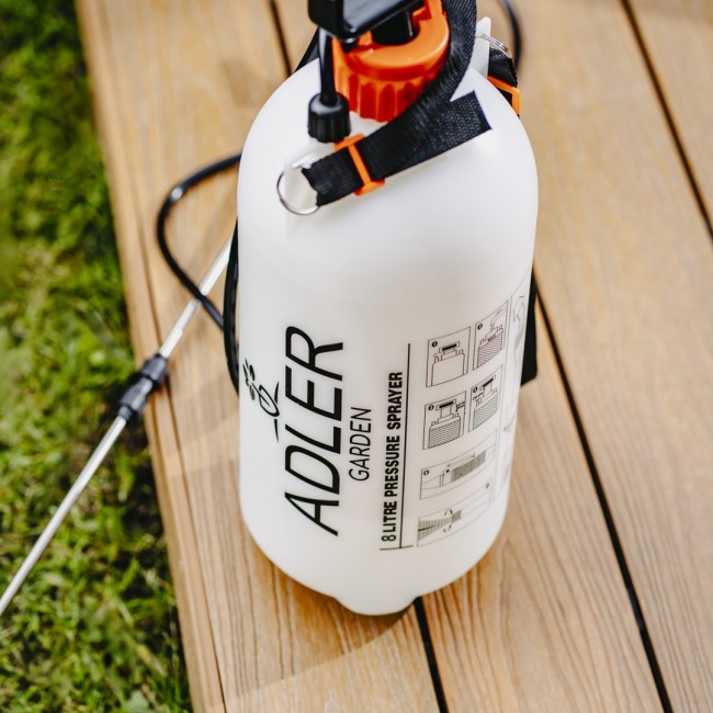 Pressure Sprayer ADLER AD 6809 manual 8L White, Orange