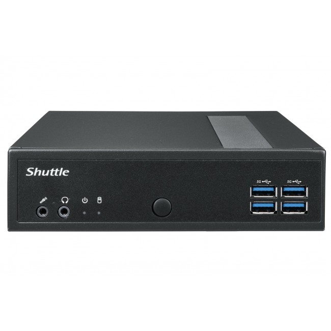 Shuttle XPC slim Barebone DL40N, Intel N150, 1x DDR5, 2x LAN (2x 2.5Gbit), 2xCOM,1xHDMI,1xDP, 1x VGA, fanless, 24/7 permanent operation