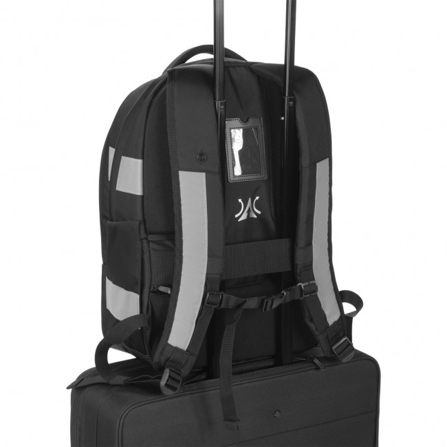 DICOTA Hi-Vis V2 backpack Rucksack Black Polyethylene terephthalate (PET), Thermoplastic polyurethane (TPU)