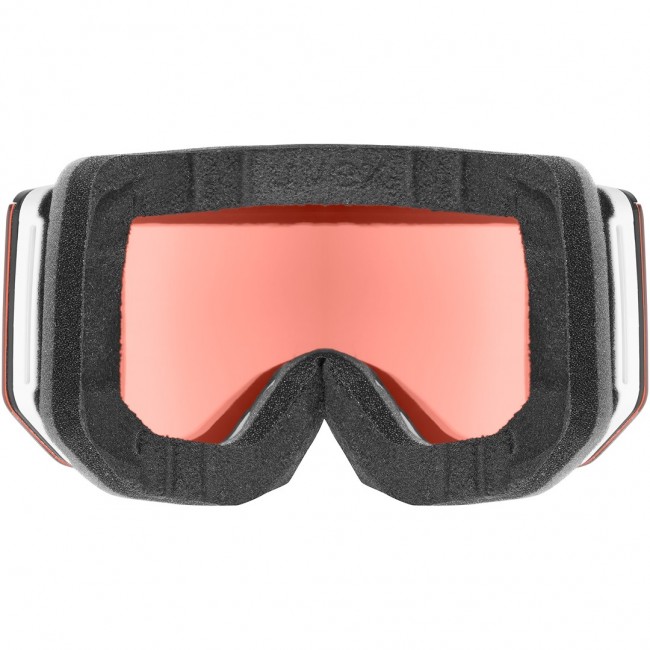 Uvex 5506651030 winter sport goggles Mirror Unisex White Cylindrical(flat) lens