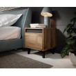 NORD bedside table 2 pcs. 40x38x45 cm oak wotan/anthracite NORD bedside table 2 pcs. 40x38x45 cm oak wotan/anthracite