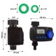 GreenBlue electronic irrigation controller, programmer, 2x1.5V AA power supply, GB390