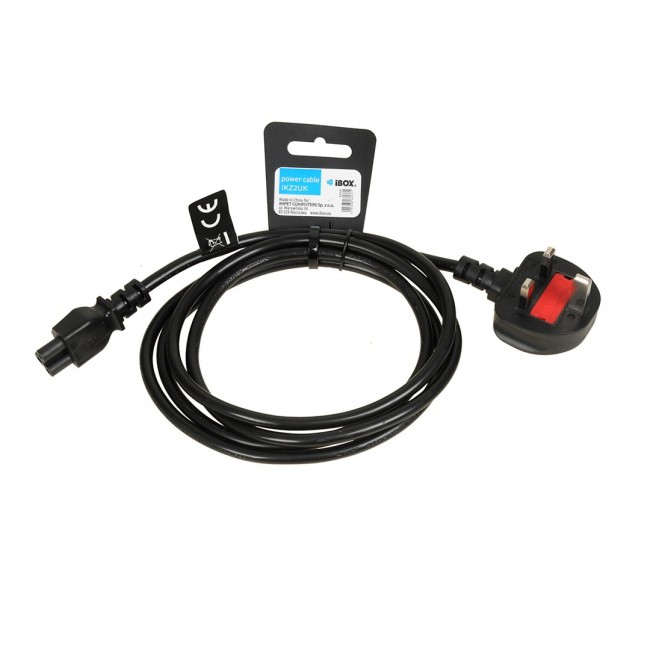 iBOX Power Cable for Laptops (clover) VDE 1.8m UK plug iBOX Power Cable for Laptops (clover) VDE 1.8m UK plug