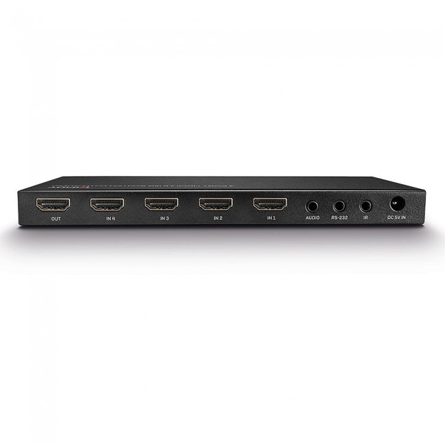 Lindy 4 Port HDMI 18G Switch with Audio Lindy 4 Port HDMI 18G Switch with Audio