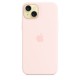Apple iPhone 15 Plus Silicone Case with MagSafe - Light Pink Apple iPhone 15 Plus Silicone Case with MagSafe - Light Pink