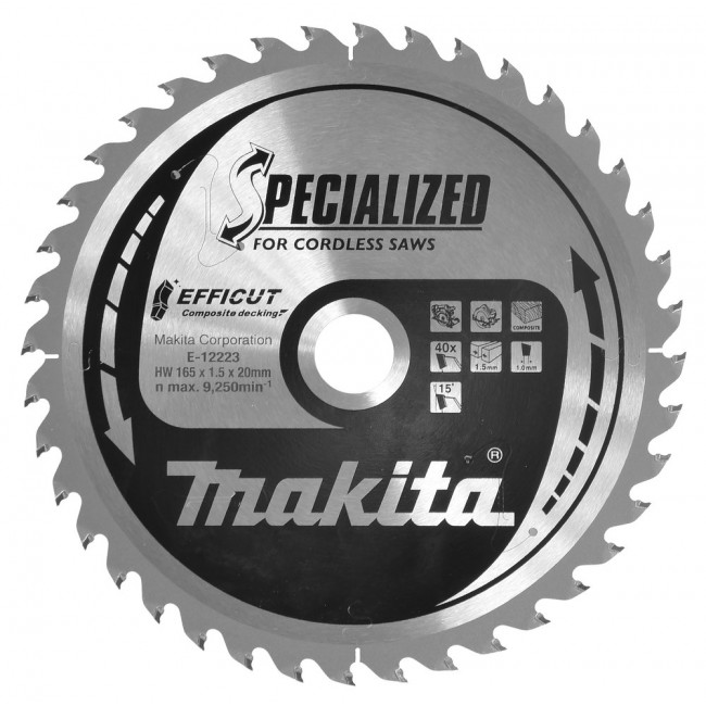 Makita E-12223 circular saw blade 16.5 cm 1 pc(s)