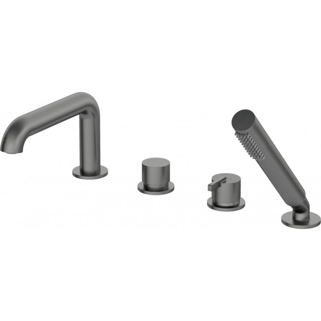 4-hole bathtub mixer with shower set