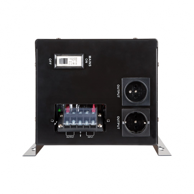KEMOT PROsinus-2200 wall-mounted emergency power supply unit inverter with a pure sine wave output and 12V charging function, 230V, 2200VA/1600W
