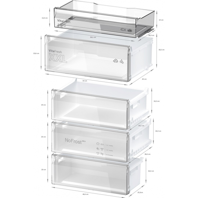 Bosch Serie 4 KGN49OCAF fridge-freezer Freestanding 311 L A Anthracite Bosch Serie 4 KGN49OCAF fridge-freezer Freestanding 311 L A Anthracite