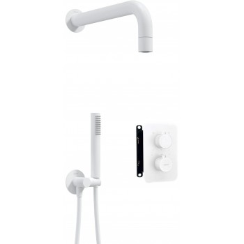 Thermostatic shower set w/ concealed box