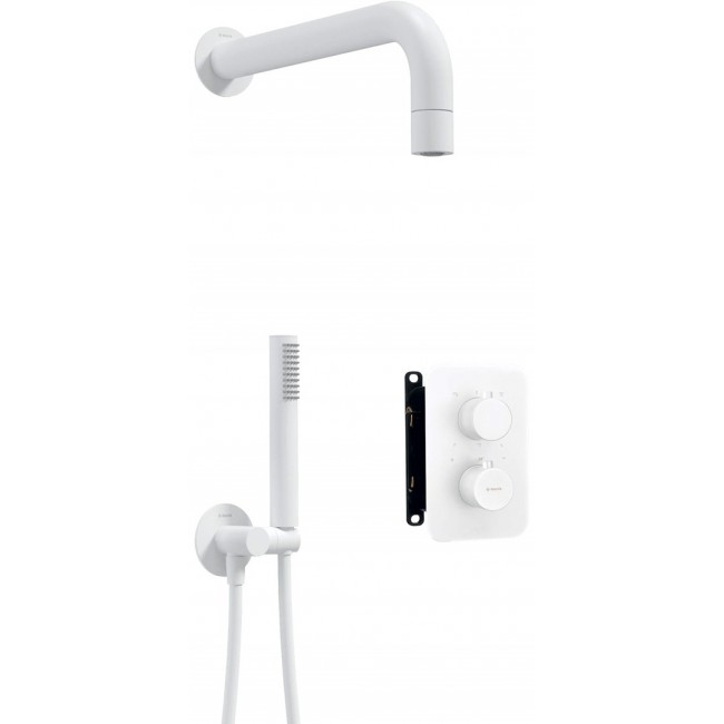 Thermostatic shower set w/ concealed box