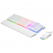 RAMPAGE FORTUNA GAMING SET KEYBOARD WITH MOUSE PAD AND MOUSE White