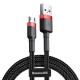 Cable Micro USB Baseus Cafule 1.5A 2m (red & black)