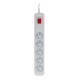 Activejet grey power strip with cord ACJ COMBO 5G/5M/BEZP. AUT/S