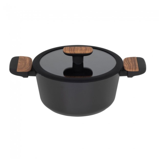 Resto Kitchenware Mon 2.6 L Round Black, Wood Resto Kitchenware Mon 2.6 L Round Black, Wood