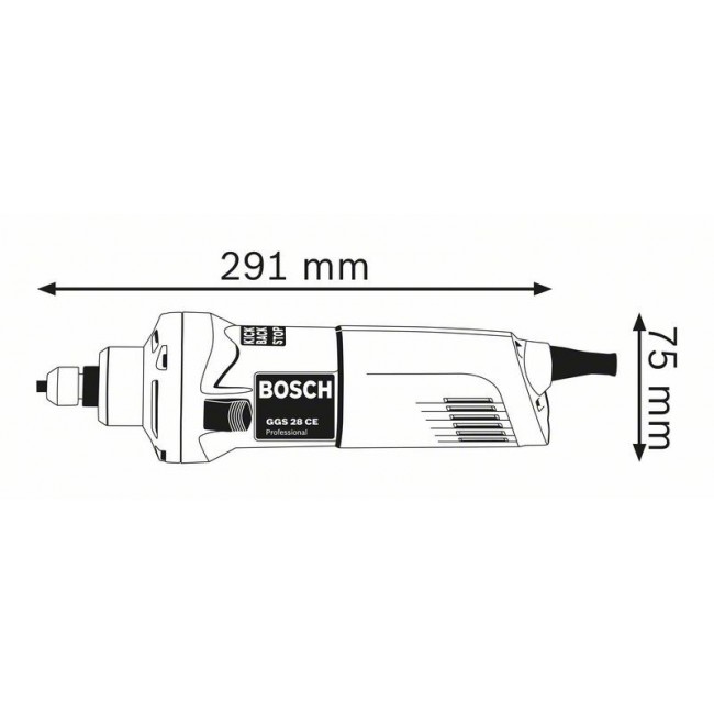 Bosch 0 601 220 100 die/straight grinder 10000 RPM 650 W Bosch 0 601 220 100 die/straight grinder 10000 RPM 650 W