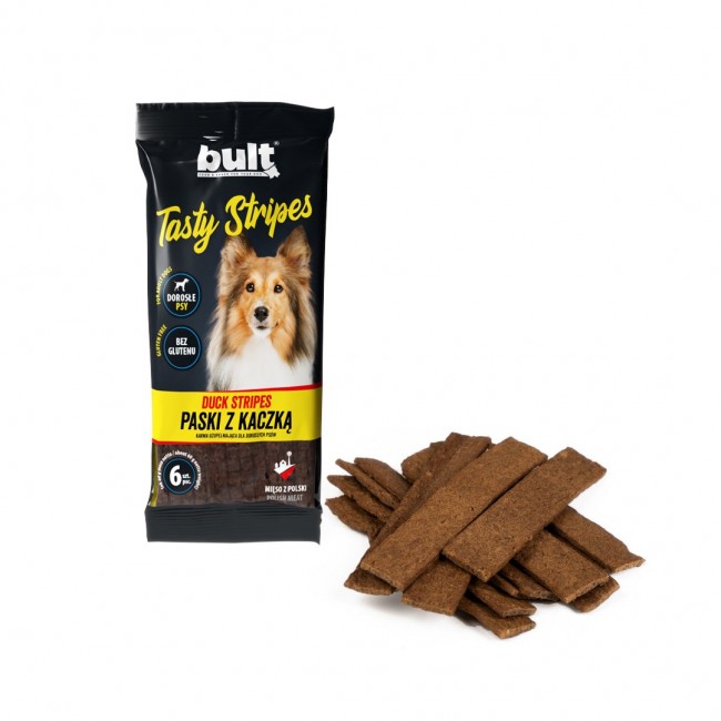BULT Tasty stripes Duck - dog treat - 6 pcs