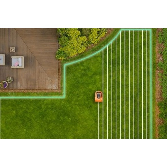 EZVIZ RM600 orange robotic lawn mower EZVIZ RM600 orange robotic lawn mower