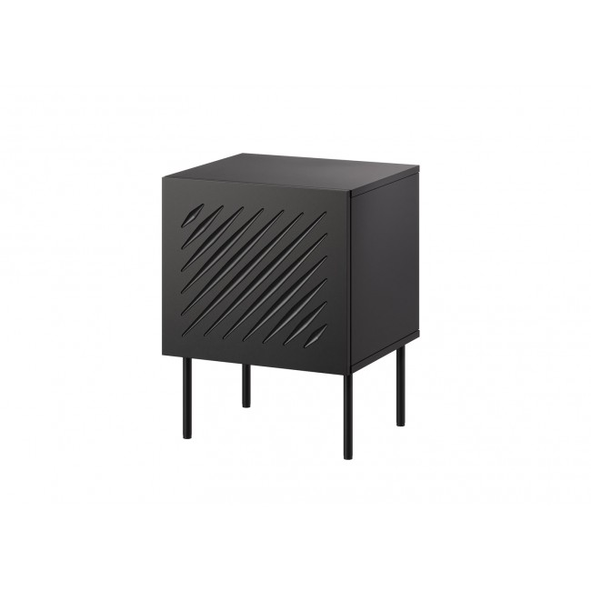 Bedside table 2 pcs. SIENA 44.5x40x59 black matt Bedside table 2 pcs. SIENA 44.5x40x59 black matt