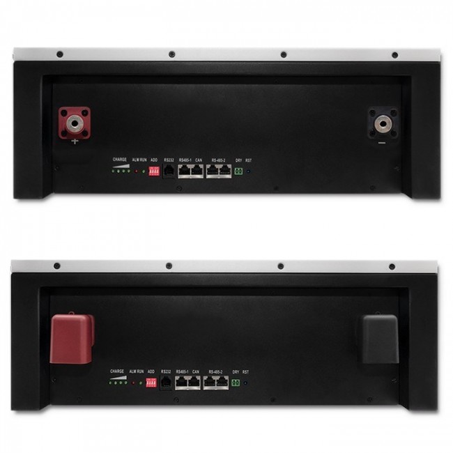 Qoltec 53860 Energy storage LiFePO4 |5.12kWh | 51.2V | 100Ah | BMS| LCD