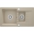 1.5-bowl granite sink with drainer