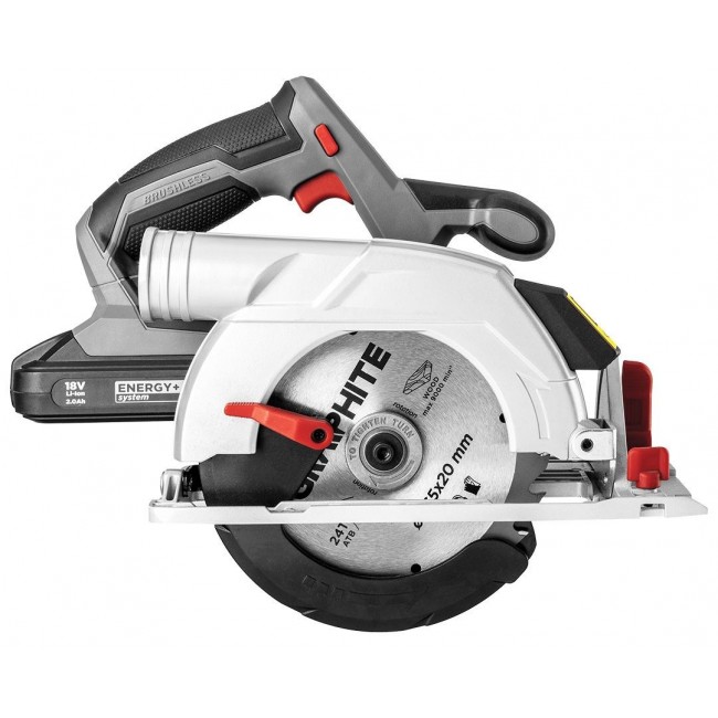 Graphite 58G023 portable circular saw 16.5 cm Grey, Red, Silver 4200 RPM Graphite 58G023 portable circular saw 16.5 cm Grey, Red, Silver 4200 RPM